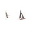 Mary Sailing Boat Statue Lady Figurine Decorative Artwork Resin Jesus Ship Ornament Blessed