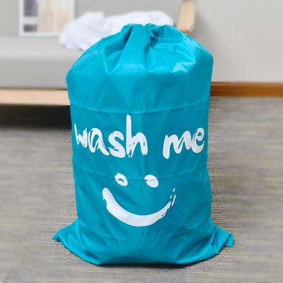Nylon Laundry Bag Travel Storage Organizer Pouch Hamper Wash Machine Washable Dirty Clothes Drawstring Large Capacity