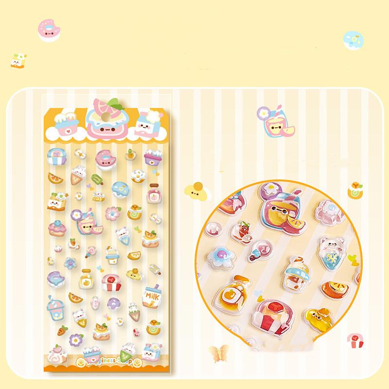 

1шт 3D алмазная наклейка рельефная флеш-пленка детская головоломка декоративная наклейка милый чехол для мобильного телефона кавайные наклейки