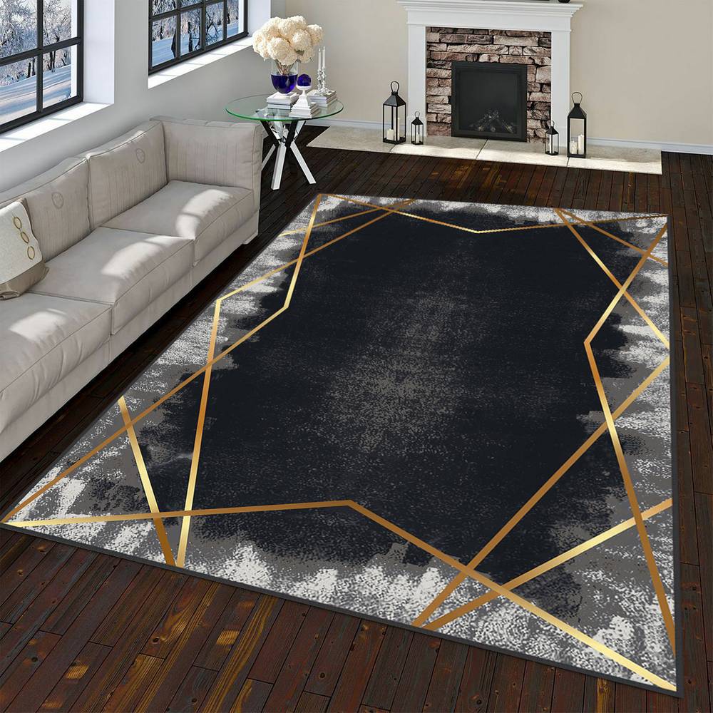 

Eliana Home Моющийся ковер с принтом LNA0071-SD401 50x80 чёрный