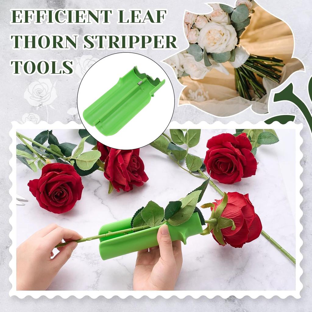 Rose Stripper Thorn Remover Rose Cleaner Tool for Making Floral Arrangements Diameter 1.2in Length 6in