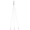 KADAX Colgador de metal Para Flores Maceta Macetas Triple Para Jardín Cables de Acero
