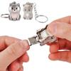 1 Pcs Exquisite Kitten Puppy Shape Keychain Foldable Nail Clipper Stainless Steel Rotary Toenail & Fingernail Manicure Trimmer