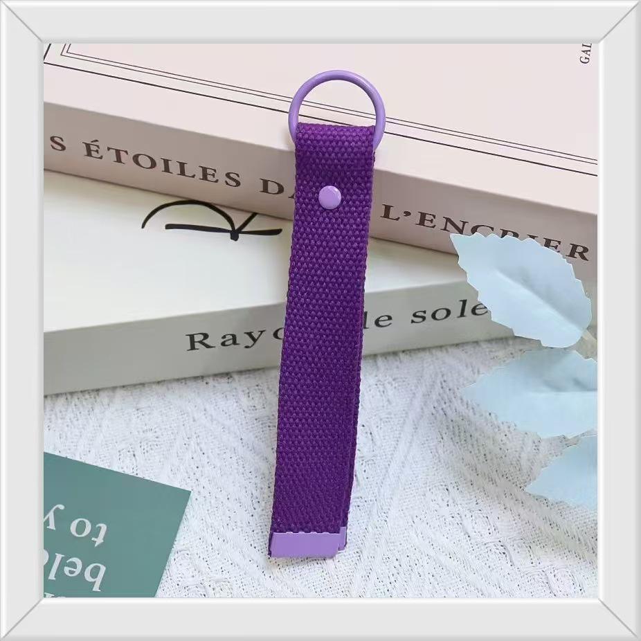 Colorful Korean Embroidered Polyester Lanyard Keychain