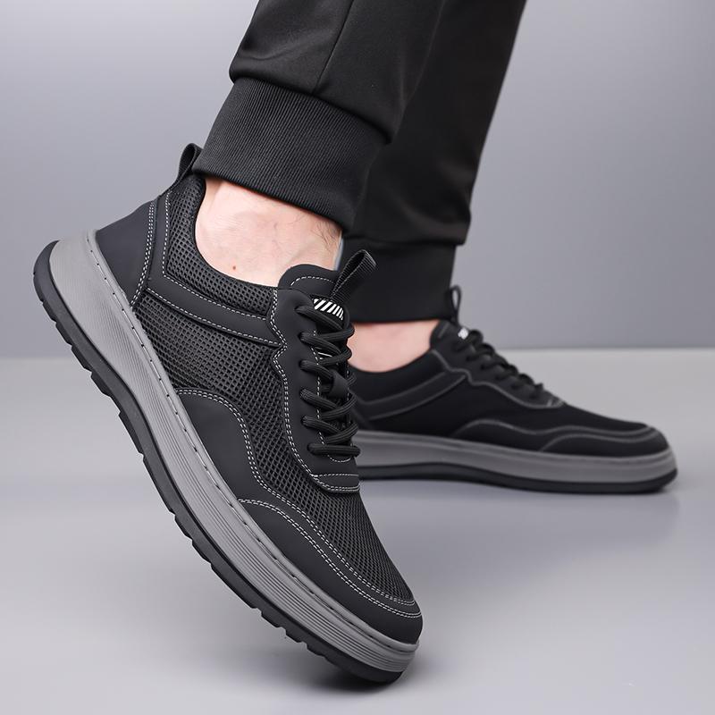 Fashion Men's Mesh Running Shoes Lightweight All-match Sneakers Casual Fashion Tennis Walking Shoes Non-Slip Comfortable Outdoor Shoes