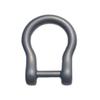 D-Rings Screw In Shackle Horseshoe Buckle Horseshoe Shape D Rings D-Shaped Metal Hoop Replacement for DIY Leather Crafts