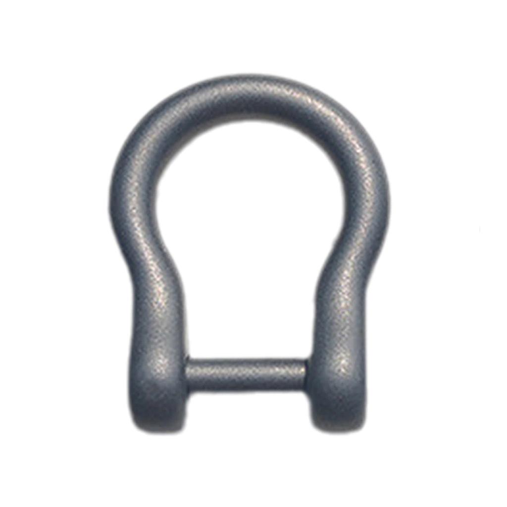 D-Rings Screw In Shackle Horseshoe Buckle Horseshoe Shape D Rings D-Shaped Metal Hoop Replacement for DIY Leather Crafts