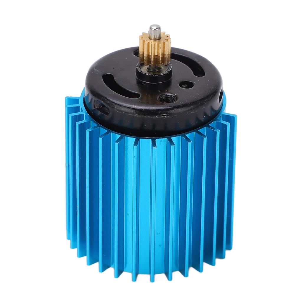 52000 Rpm High Speed Metal 370 Motor Radiator RC Car Upgrade Parts Accessories for WPL D12(Blue )