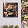 5D DIY Full Round Drill Diamond Painting Funny Cat Kit Home Decor Art Craft