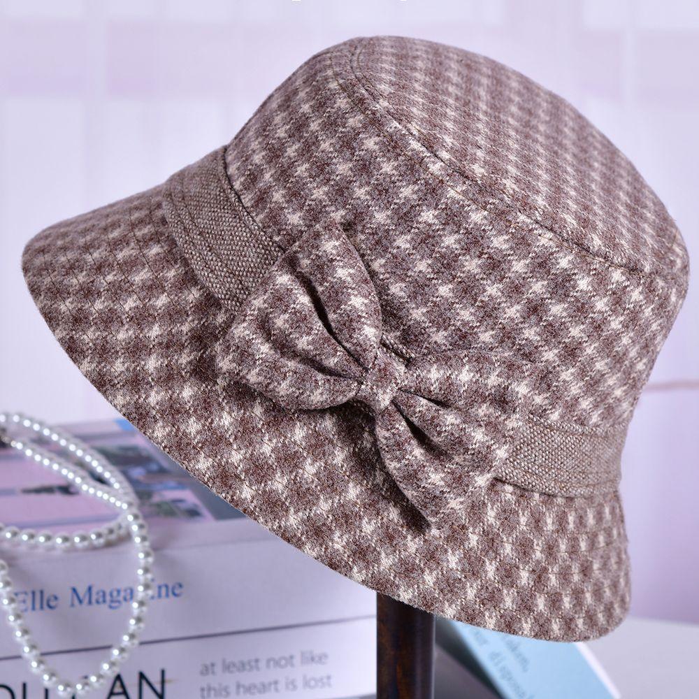 Classic Wool Beret For Middleaged Women With Warmth And Windproof Features For Autumn And Winter Wear