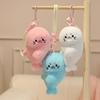 1Pc 14cm Lovely Seal Plush Toys Cute Magnetic Attraction Seal Bag Pendant Doll Enfold Seal for Lovers Children Gift