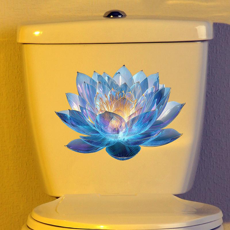 Noctilucous Wall Sticker Bathroom Toilet Decor Living Room Cabinet Refrigerator Home Decoration Decals Stickers