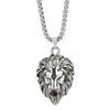 Roaring Lion Head Cool Men Titanium Steel Necklace Hip Hop Punk Street Hipster Nightclub Hip Hop Pendant