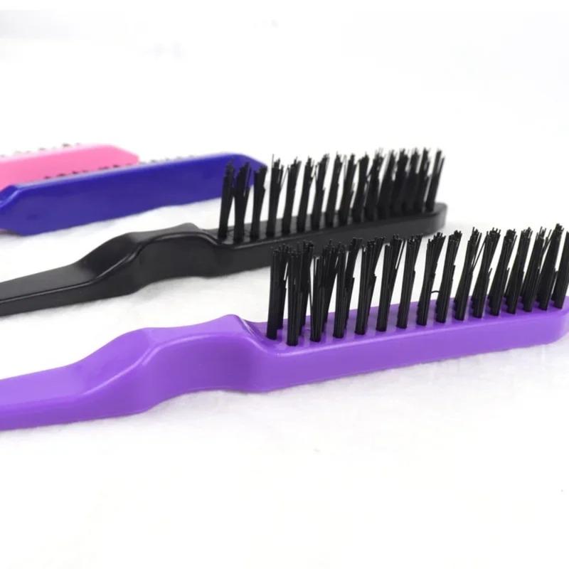 15PCS Professional Slim Line Teasing Hair Brush Backcombing Comb Tool for Salon Styling - 4 Colors Wholesale Stylist Supplies