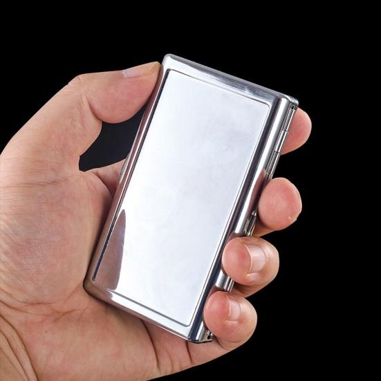 Вінтажна тримач для карток Тонкий металевий кейс Кишеньковий корпус з нержавіючої сталі Гаманець Захисний кейс для кредитних карток для чоловіків жінок Візитниця