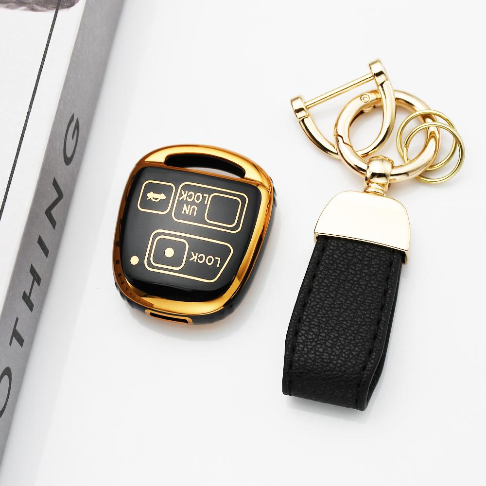 Shell For Toyota RAV4 Prado Previa Avensis Camry Corolla Cruiser 2/3 Buttons TPU Car Remote Key Cover Case for Lexus LX LS RX SC