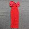 European & American Off-Shoulder Luxury Studded Bandage Evening Dress