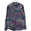 berluti Multicolor Calligraphy Silk Long Sleeve Shirt tops 39 multicolorUsed