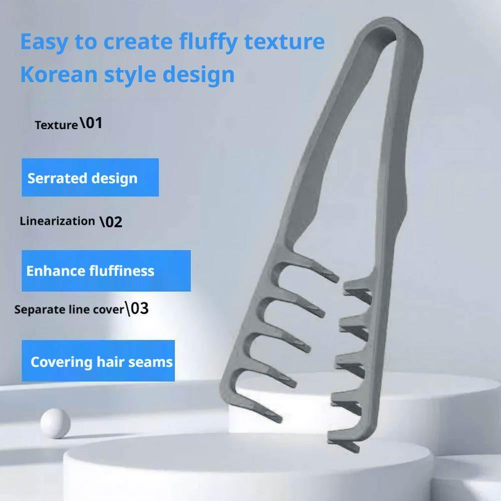 1/2/3PCS Korean-Inspired Textured Styling Comb Hair Root Lifter Volume Brush for Men Women 10 Textured Teeth by Korean Stylists