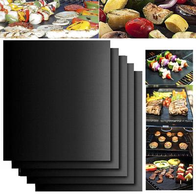Grillmatte for utendørs BBQ Gjenbrukbar bakematte Varmebestandig fiskegrillematte Non-stick Fungerer på gass kull Elektriske griller Ovnsfôr