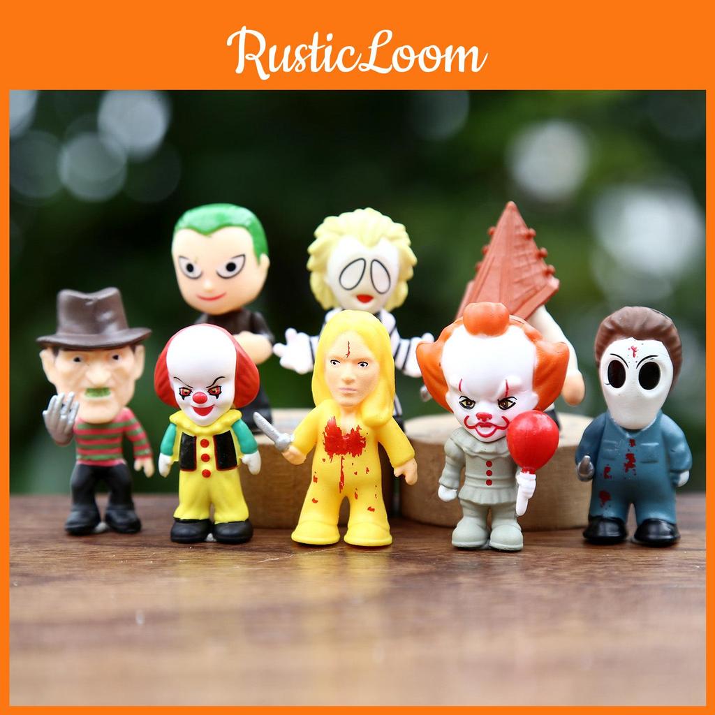 The Clown Annabelle Classic Horror Movie Character Model Desktop Ornament Set For Kids And Adults