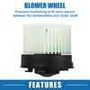 ABSOPRO Heater Blower Part Fan HVAC Blower Motor Fan Assembly for Nissan Rogue and Nissan Sentra White Plastic Motor, Number 27225-EN000, Cage,