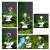 4Pcs Miniature Bonsai Plant Model Realistic Potted Plants For Dollhouse Decoration Micro Landscape Props For Mini House