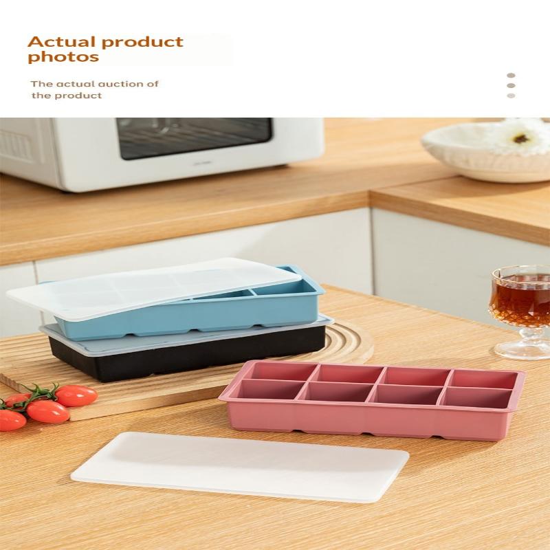Food Grade Silicone Ice Tray 4/6 Grid Large Cubes Perfect for Summer Parties