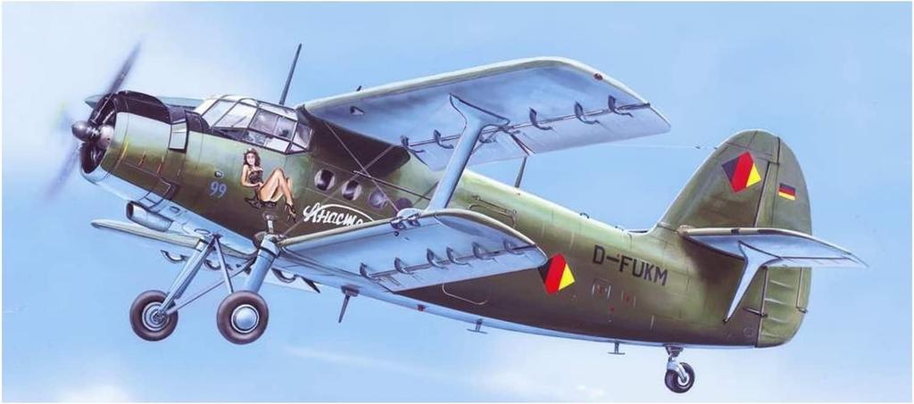 VALOM Scale Russian Antonov Colt Biplane Transport Aircraft Anastasia Lufthansa Plastic Model Kit CV48007 1/48 An-2T