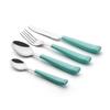 Set de coutellerie - EXZACT - WF232W - 16 pièces - Acier inoxydable - Turquoise