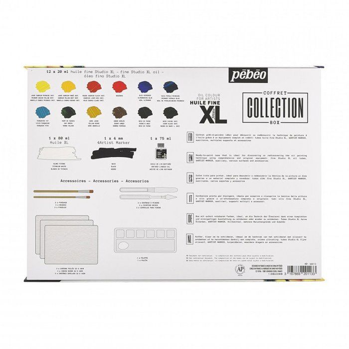 Pebeo - Oil Paints - Fine Oil Xl Collection Box