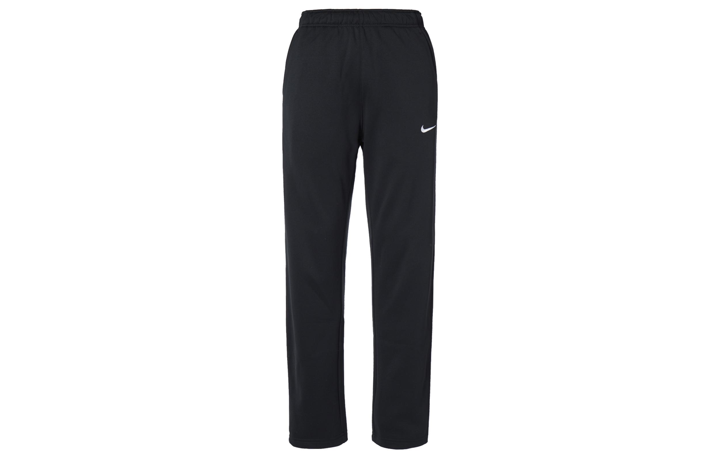 

Nike Therma FIT Solid Color Logo Embroidery Elastic Waistband Fleece Lined Sweatpants Men s Black DQ4857-010 XXL