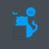 Luminous Switch Stickers Cartoon Hi Cat Wall Stickers Glow In The Dark For Children Room Living Room