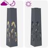 Solar LED Path Light 2 Pcs Anthracite Cold Rolled Steel