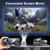 HY300Pro Portable Projector 290ANSI Dual Wifi6 4K Videosource Supported Native 1280*720P Android 11 BT5.4 Cinema Outdoor Mini Projetor Remote Con