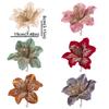 Glitter Artificial Christmas Flower Velvet Sequin Floral Simulation Flower  Home Decoration