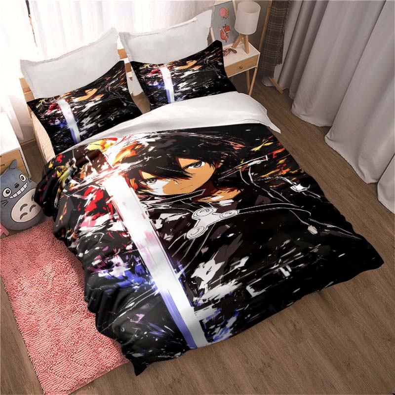 The new "Sword Art Online" themed soft and comfortable duvet and pillowcase set is a children's bedding gift set available