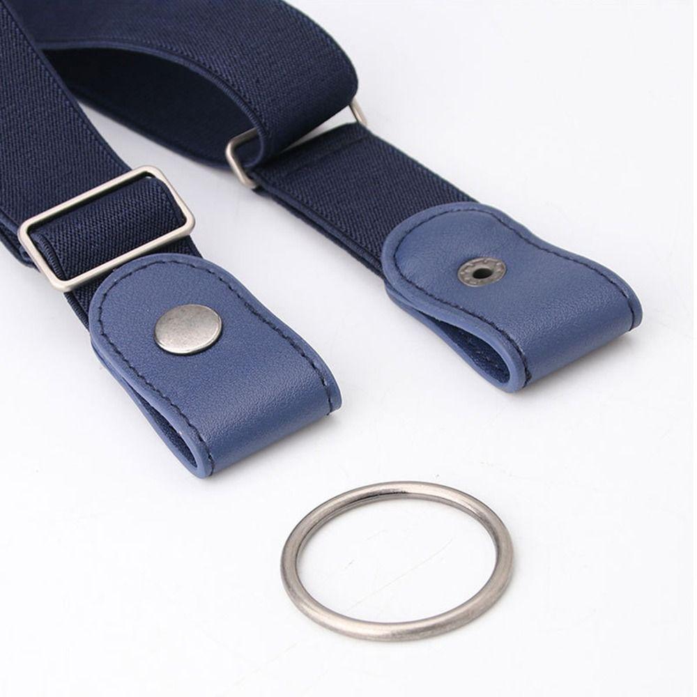 Fashion Elastic Women's Lazy Belt No Buckle Slim Adjustable Waist Belt All-match Anti-Slip Invisible Belt