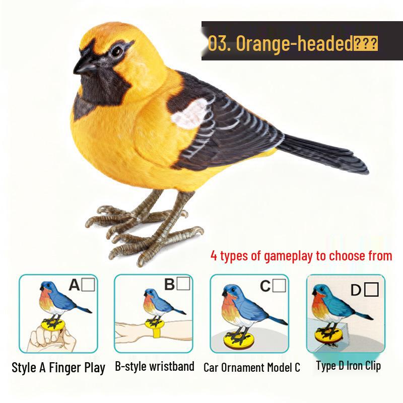 Interactive Singing Knight Bird: Voice-Controlled, Chirping, and Moving Toy for Kids