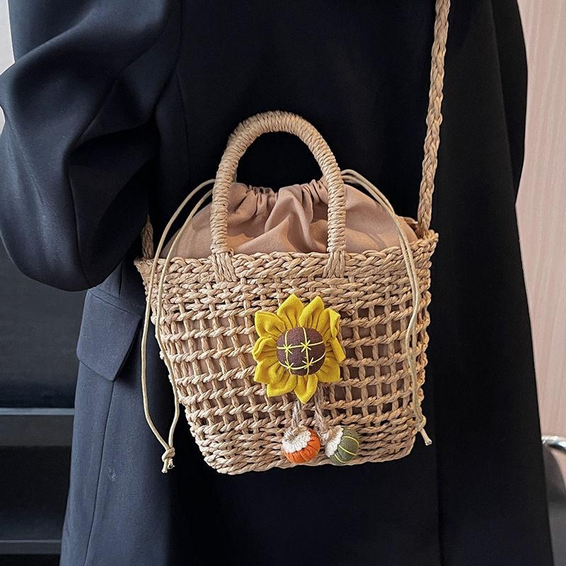 Summer Handmade Straw Woven Mini Bag - Perfect for Beach Vacations