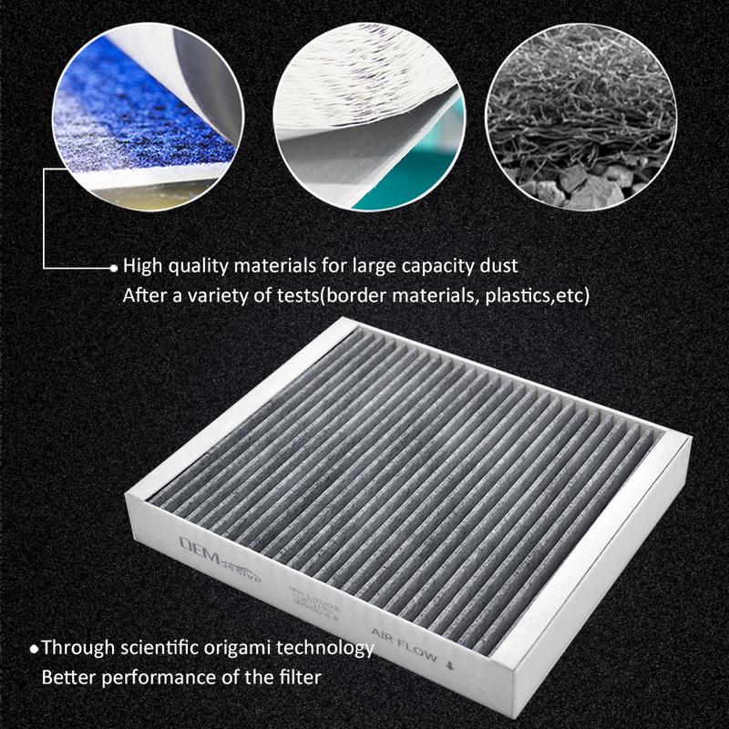 Car Cabin Air Filter Activated Carbon For Buick Cascada LaCrosse Verano Opel Vauxhall Astra J Mokka X 13271190 1808524 13503675
