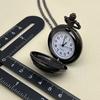 Buy 1 Get 1 Random 2 Pieces Mini Size Black Pocket Watch, with Necklace Pendant World-Time Feature, Gift Clock For Men Kids