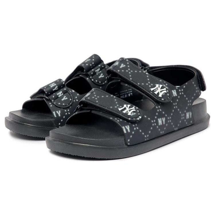 MLB Sandal New York Yankees EVA Non-Slip Durable Sports Sandals Unisex Sandals Black White 3ASDCSD33-50BKS