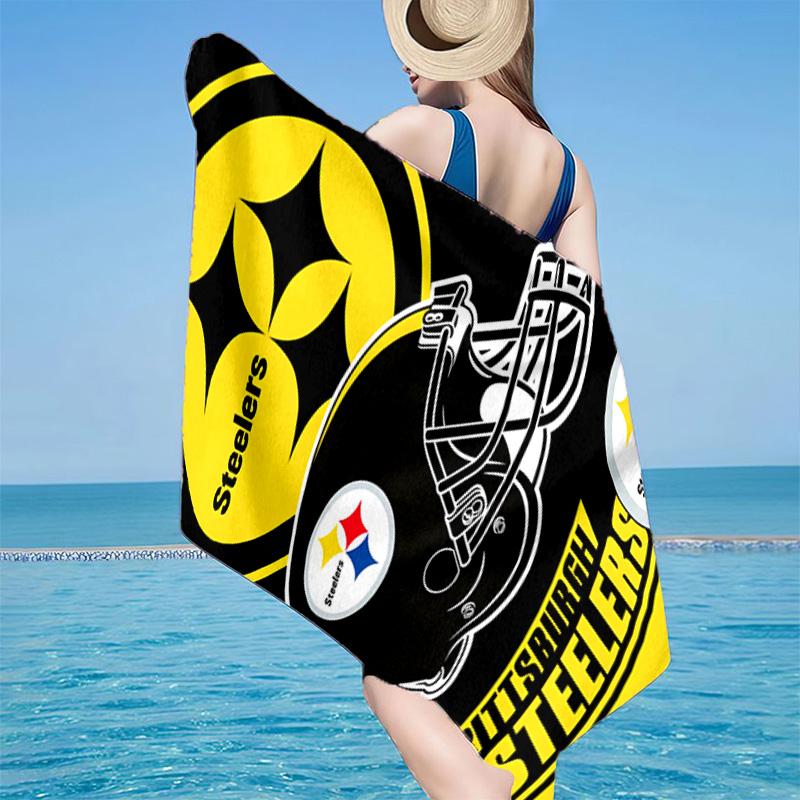 Pittsburgh Steelers  Microfiber Beach Towel, Lightweight And Quick-Dry, for Summer Travel, Beach Essential, Swimming Pool