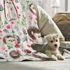 Hedgehog Flower Strawberry Flannel Blanket Bedroom Sofa Children'S Room Home Decoration, Blanket