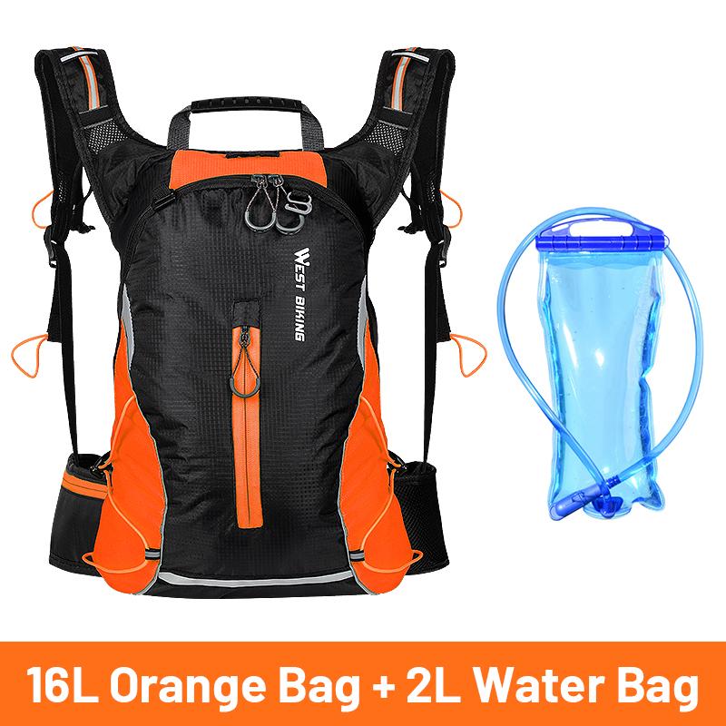 WEST BIKING 10L Nefes Alabilir Bisiklet Sırt Çantası Su Geçirmez Ultra Hafif Katlanabilir Bisiklet Çantası Outdoor Tırmanış Seyahat Yürüyüş Bisiklet Çantası