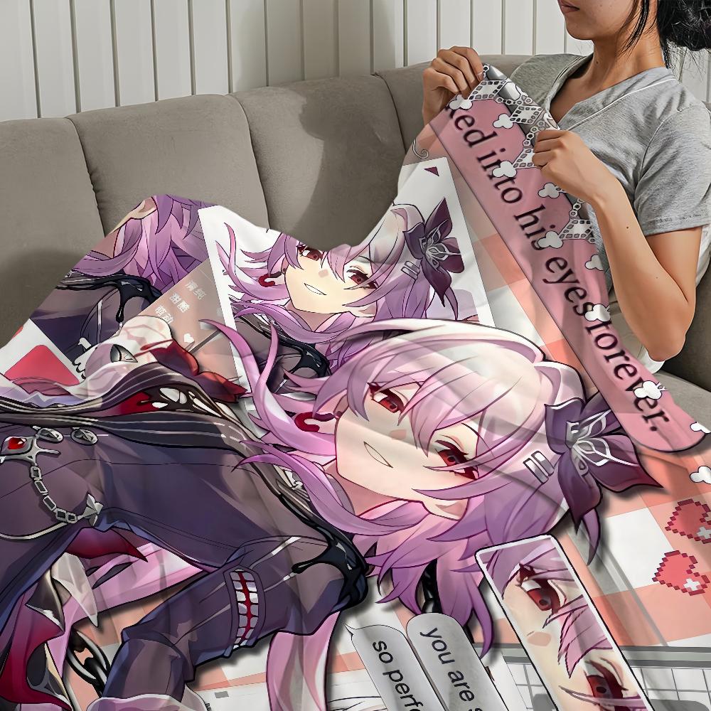 Game Honkai Star Rail New Evernight Blanket Flannel Warm Soft Plush Blanket for Sofa Living Room Office Bedroom Travel Gift