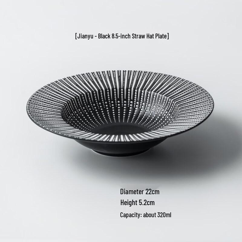 

Керамическая обеденная тарелка в скандинавском стиле