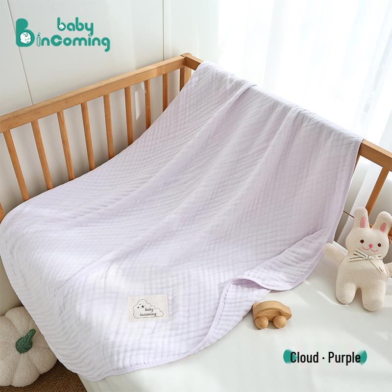 Bamboo Cotton 6-Layer Bath Towel & Swaddle Blanket for Infants & Toddlers 110*110cm (Stretched Size)