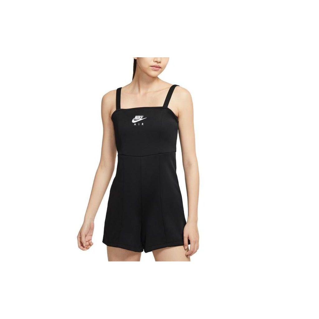 Nike Womens Sports Series Letter Print Sleeveless Jumpsuit Women jumpsuit Black CZ8637-010